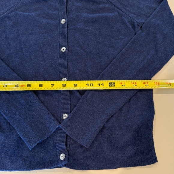 Cat & Jack Girls Navy Button Cardigan Sweater Size L (10/12) - Picture 3 of 5